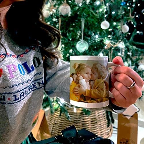 Wraplab Mug personnalisé - Tasse avec photo et texte - Idée cadeau Noël et anniversaire