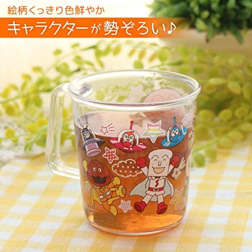 Tasse Anpanman Clair BPA-Free pour Enfants – Lek 200ml – Verre Transparent Hygiénique