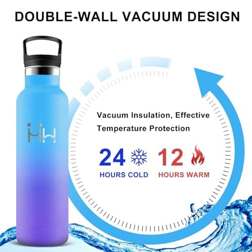 Bouteille Isotherme Inoxydable 500ml pour Voyage et Camping avec Filtrage
