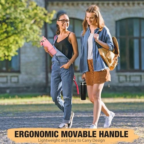 BesWin Gourde isotherme en acier inoxydable – Idéale pour sportifs – Isolation sous vide double paroi Bleu(Clair et prof