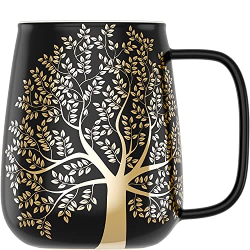 amapodo Tasse à café en porcelaine 600ml XXL - Sans plastique - Cadeaux pour hommes