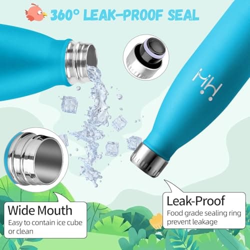 Gourde Isotherme HoneyHolly 500ML Inox sans BPA pour Sport et Outdoor