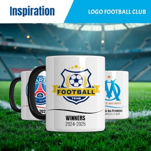 Mug personnalisé 1 ou 2 photos, textes, anse et intérieur noir - Tasse café personnalisable - Mug original - Traitement
