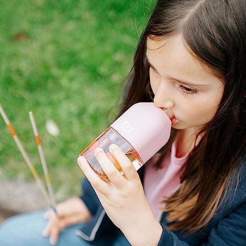 Monbento - Bouteille Eau Réutilisable MB Positive S Rose 330ml - Gourde Enfant Idéale pour École et Pique-Nique Sans BPA