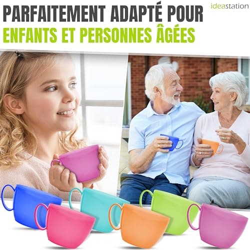 Idea-station tasse café plastique - incassable - idéale pour le camping