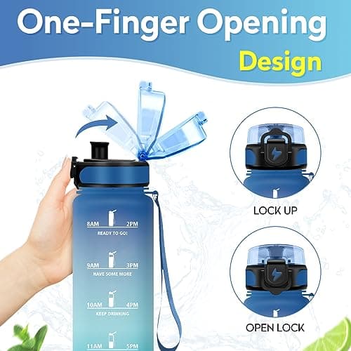 Gourde Enfant 500ml, Bouteille d'eau Étanche et Réutilisable pour Enfants, Gourde Sport avec Filtre et Marqueur de Temps