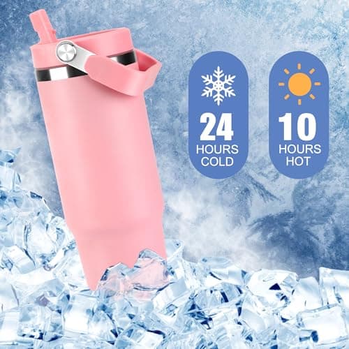 BesWin Gourde isotherme en acier inoxydable – Idéale pour sportifs – Isolation sous vide double paroi Bleu(Clair et prof