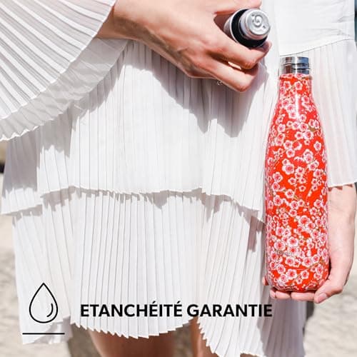 Bouteille Isotherme Inox 500ml - Étanche, Sans BPA & Réutilisable - Gourde pour Sport, Voyage, Bureau et Randonnée