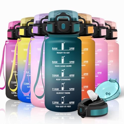 Motswedi Gourde Sport Réutilisable Roseclair et Rouge pour Enfant et Adulte Fitness et Randonnée — Vert Foncé & Gris