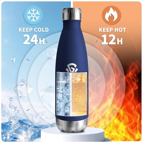 Bouteille Isotherme Inox 500ml pour Sport et Voyage Adulte
