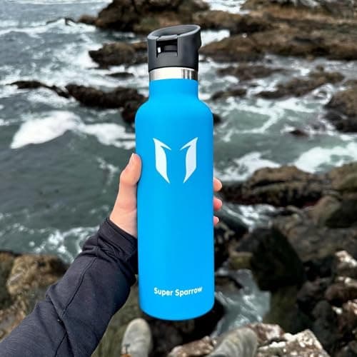 Super Sparrow Gourde Isotherme - Bouteille En Acier Inoxydable Étanche - Pour Sport & Plein Air - Grande Capacité - Sécu