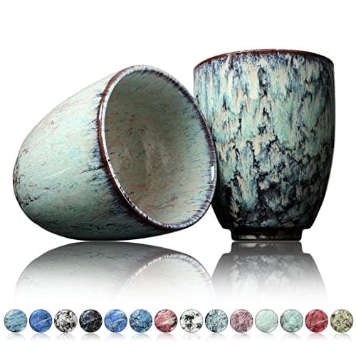 Tasses à café Ganzoo en céramique design sans anse 200ml moderne pour thé et café, accessoire de cuisine fashionable — Andeer