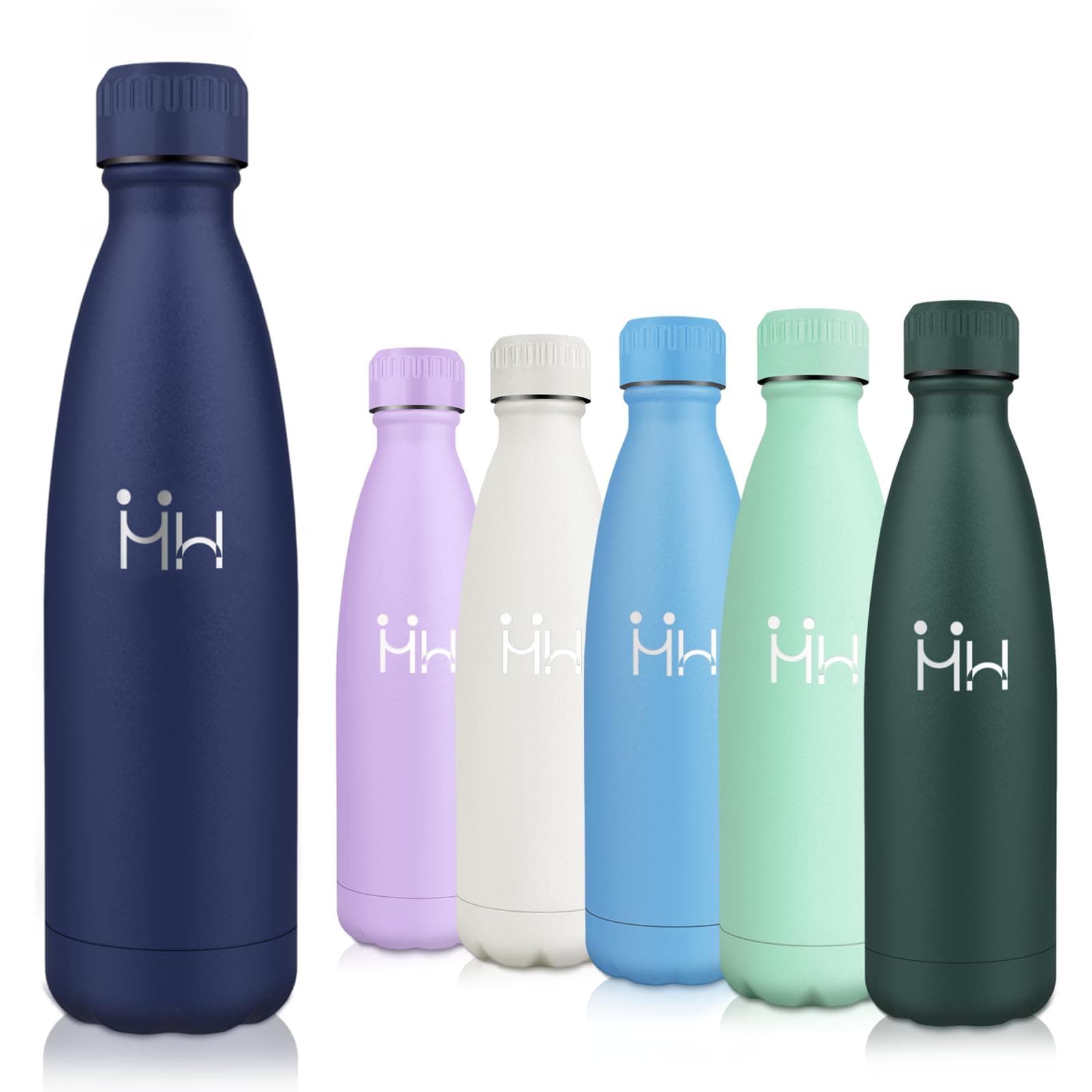 Motswedi Gourde Isotherme 500ml sans BPA, Anti-Fuite 24h Froid & 12h Chaud, Gourde Inox pour Enfants & Adultes, Sport, G