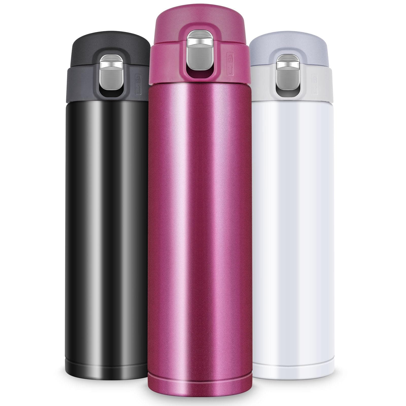 Gourde Isotherme Flintronic 500ML Acier Inoxydable Utilisée par les Outdoor Entraînements, Gourde Isotherme Eau Flnintro