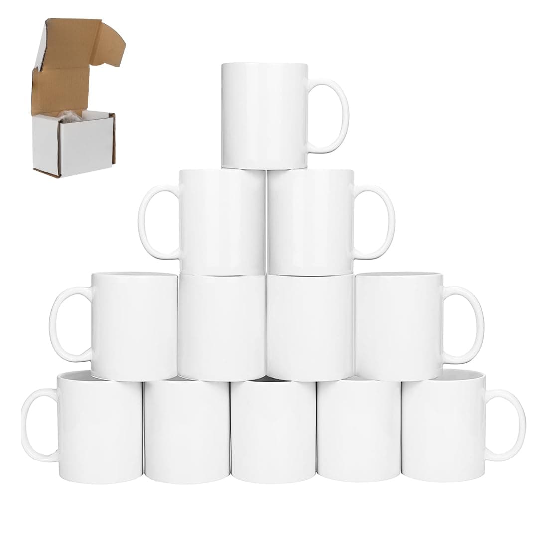 Ensemble de tasses sublimation SIGNZWORLD pour café et boissons | Taille 325ml | Boîtes incluses | Idéal pour les amateu