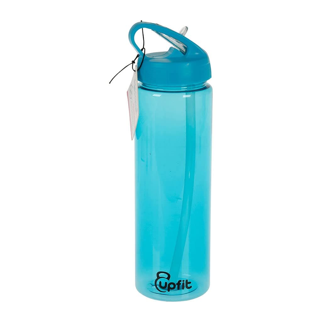Upfit Gourde Sport - Gourde Transparente avec Pipette Rétractable - Facile à Utiliser avec Une Main - 750 ml