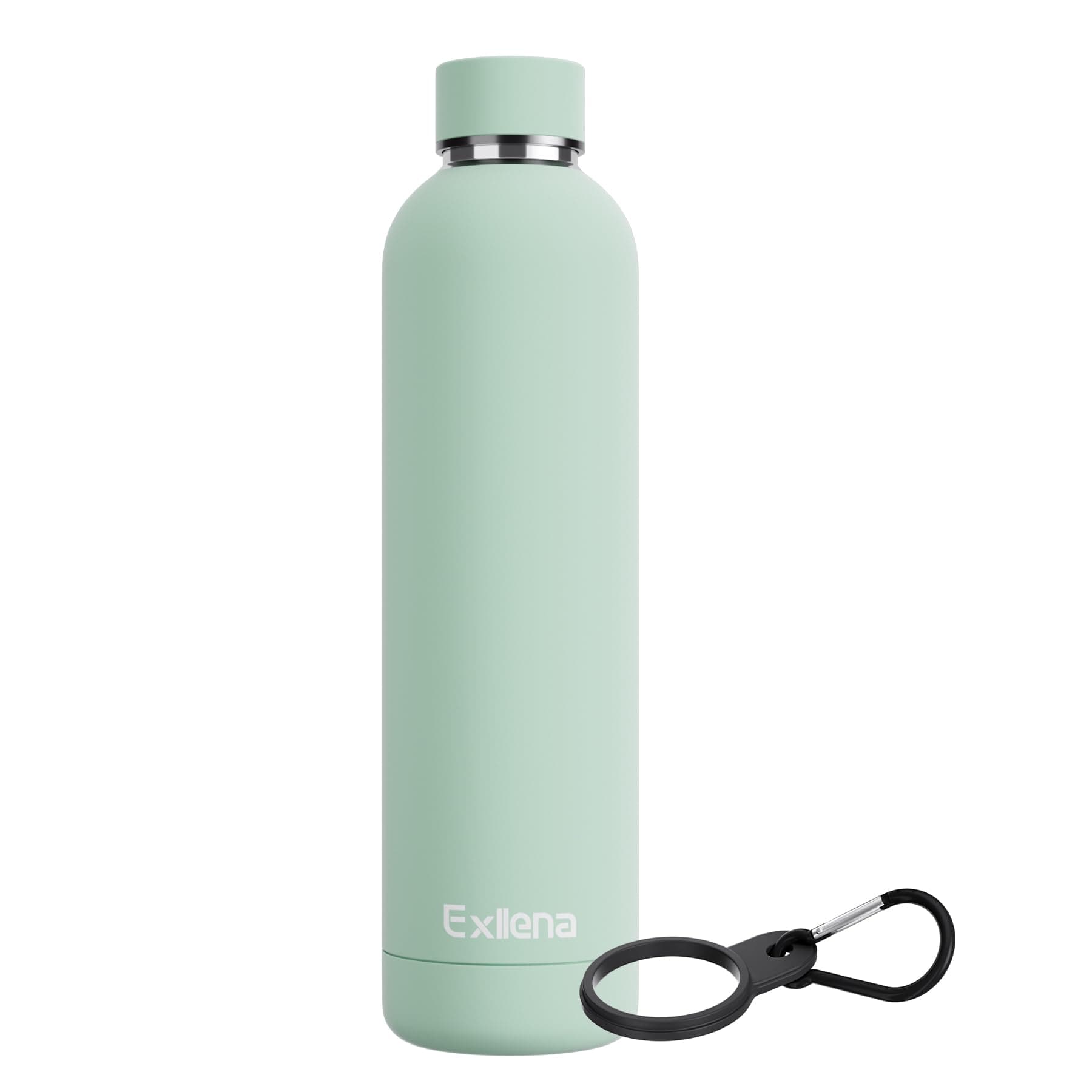 Exllena Gourde Isotherme 1l - Acier Inoxydable sans BPA - Étanche 100% - Idéal pour le Sport et le Voyage - Menthe