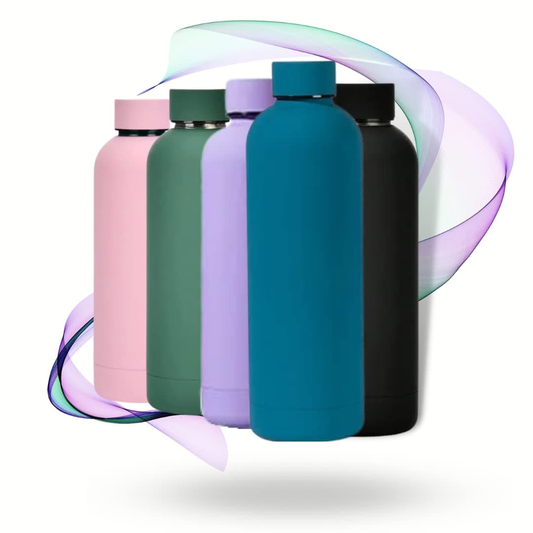 Bouteille d'eau isotherme woman and man 750ml, sans BPA, maintient le liquide chaud 12h et froid 24h | Idéale pour le sp