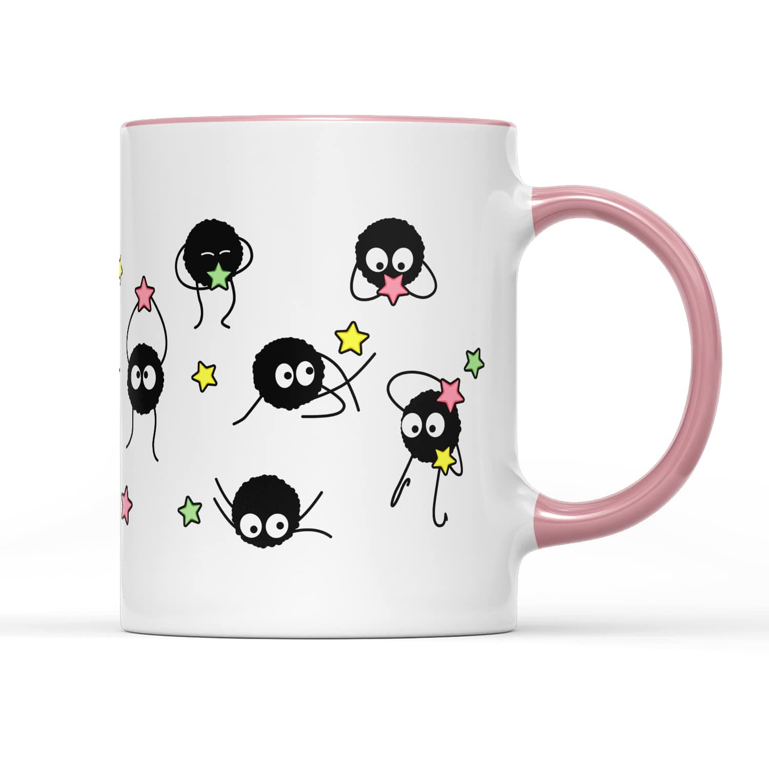 SmartyPants Soot Sprites Tasse à café enveloppante avec poignée en céramique résistante, passe au lave-vaisselist et au