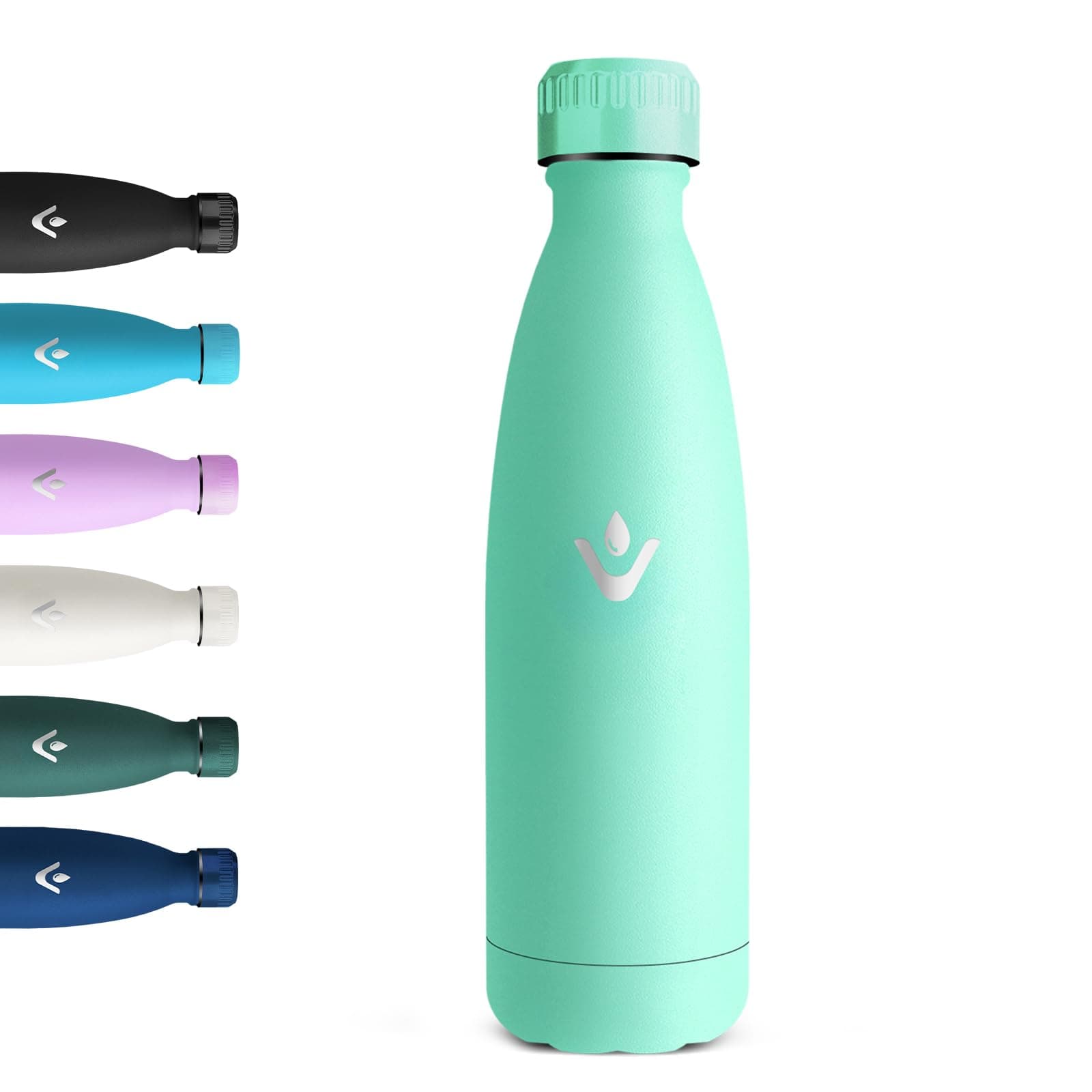 Motswedi Gourde Isotherme 24h Froid & 12h Chaud, Réutilisable, Bleu Vert pour Sport et Gym
Motswedi Gourde Inox sans BPA