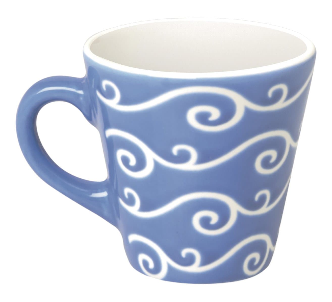 Etnika Tasse à Café en Porcelaine Bleu Clair 90 ml, 6,2 x 6,2 x 6 cm, Correspond à la Taille Standard pour Bureau et Mai