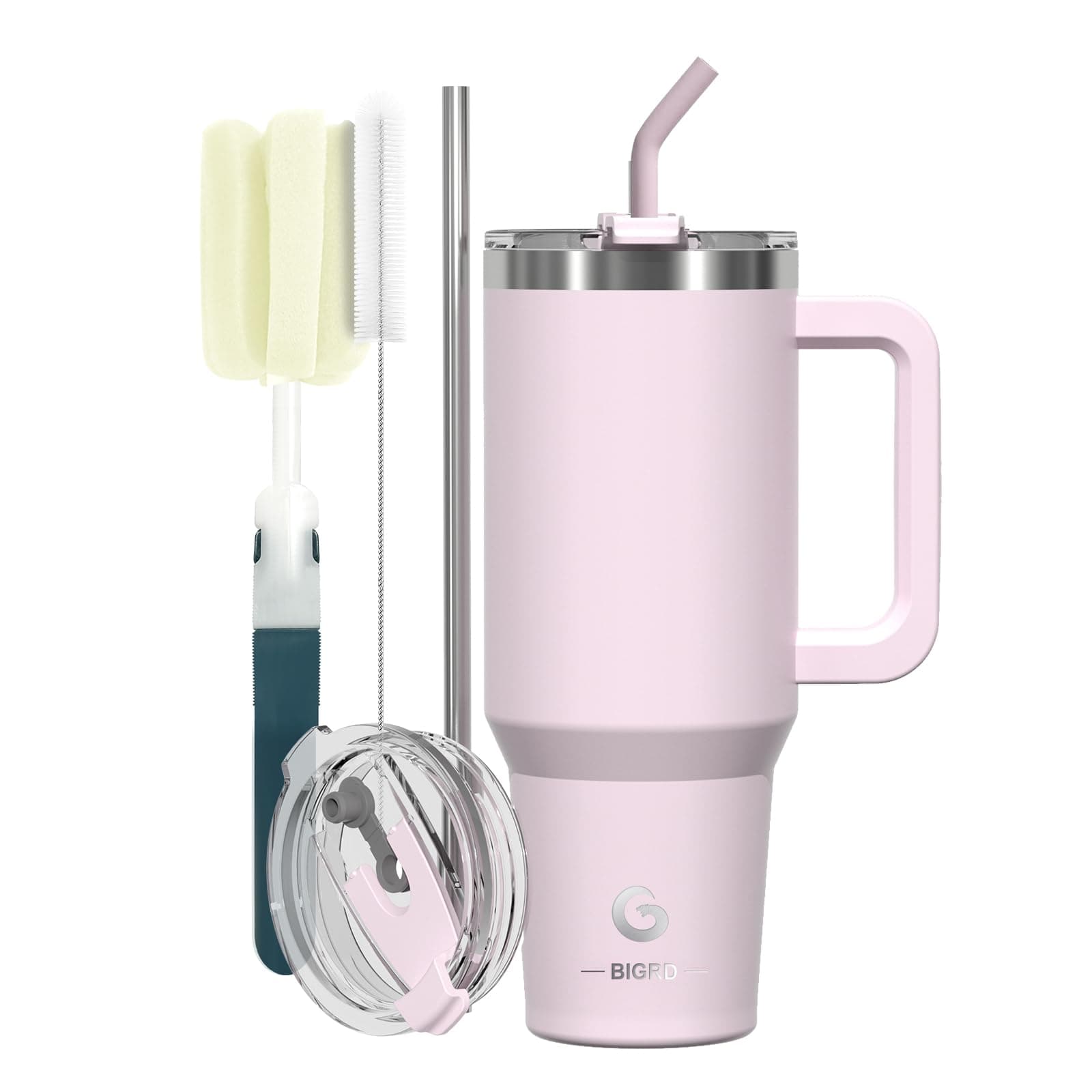 Gourde Isotherme BIGRD 1,2L Acier Inoxydable 304 Rose - Double Isolation - Pour Sport et Randonnée - 100% Étanche Sans B