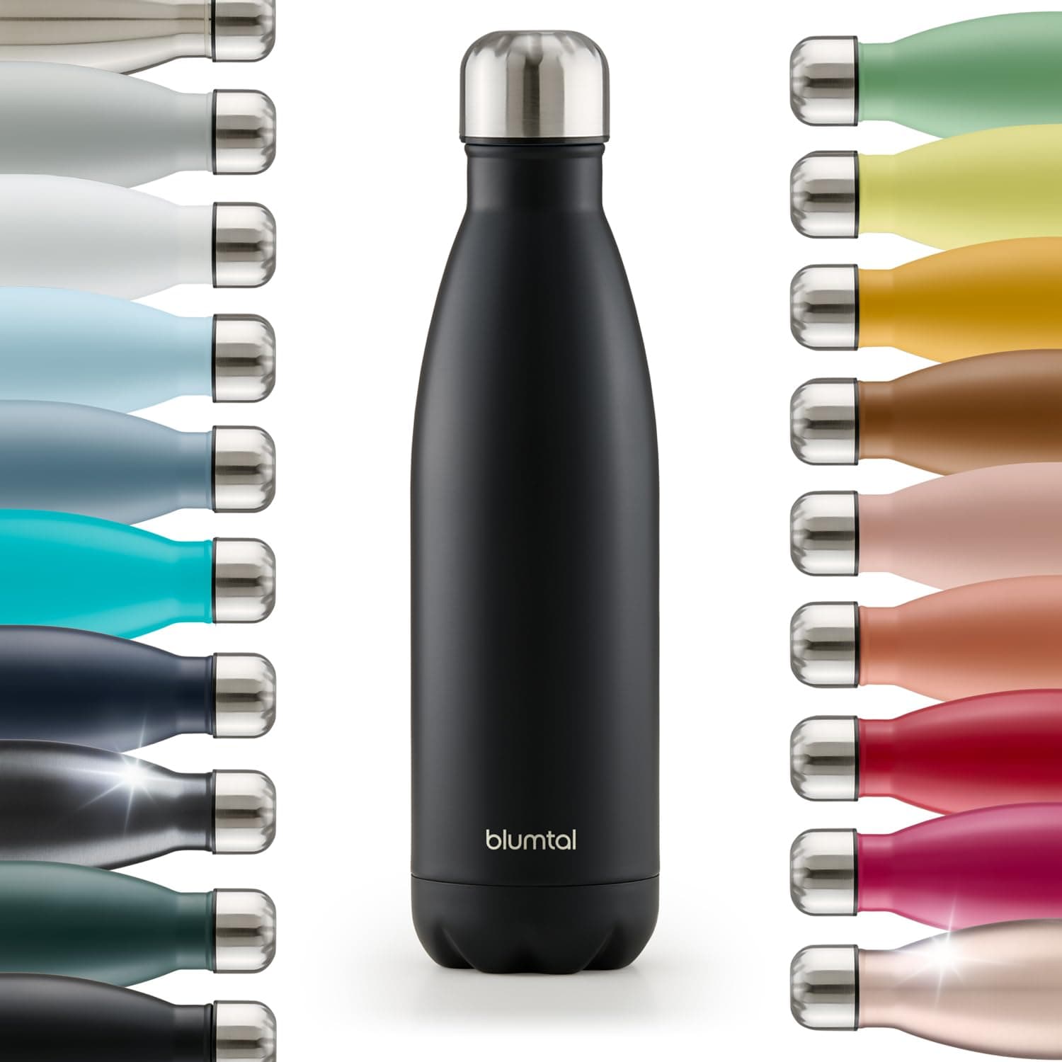 Isolation thermique Blumtal® Charles Bouteille isotherme 500ml - Gourde inox - Bouteille d'eau - Contenant froid et chau
