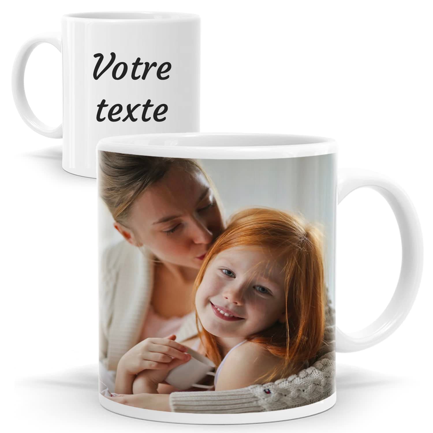 Wraplab Mug personnalisé - Tasse avec photo et texte - Idée cadeau Noël et anniversaire