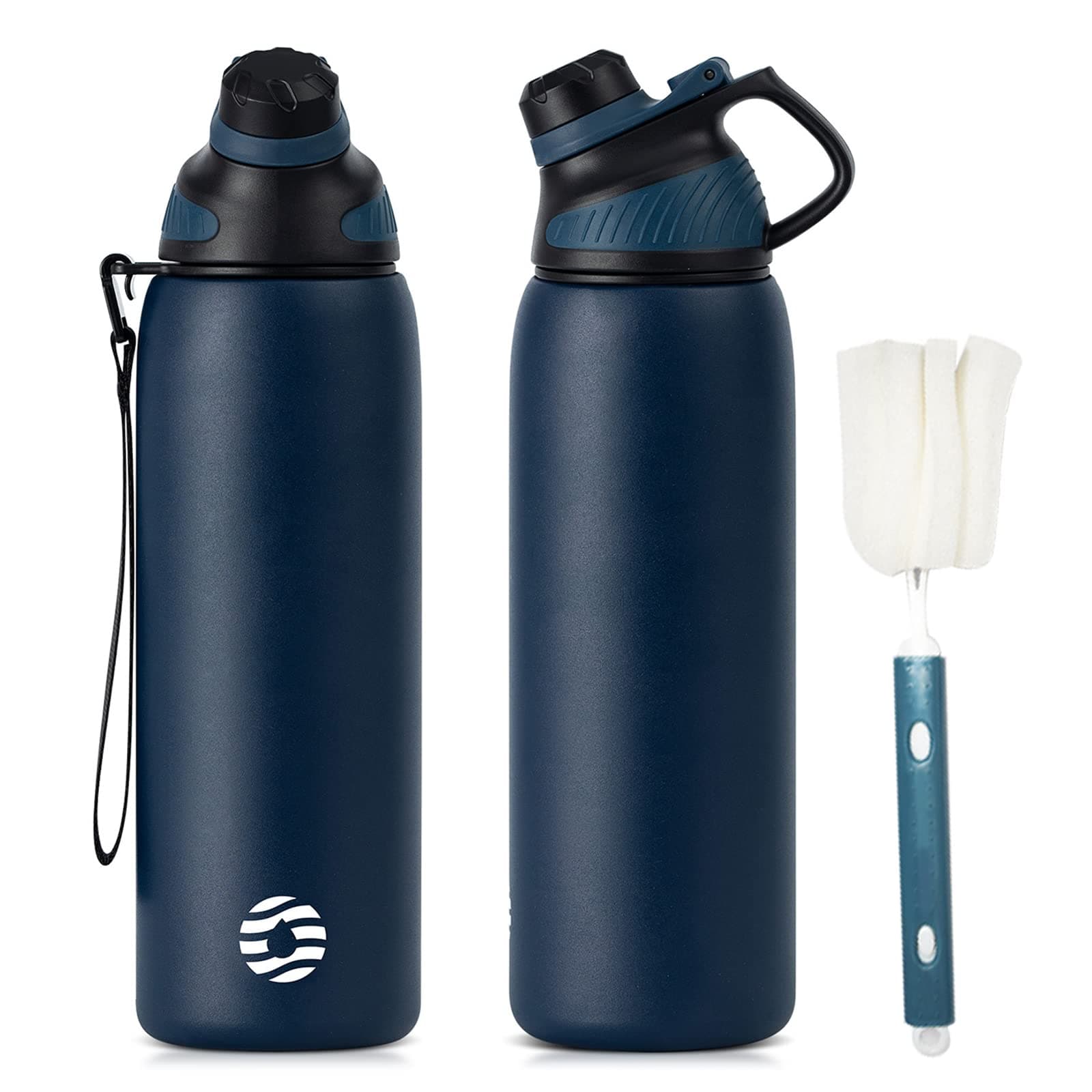 Bouteille Isotherme FJBottle Gourde 1L en Inox - Idéale pour Adultes au Sport, Gym et Voyage - Étanche sans BPA, Cover M