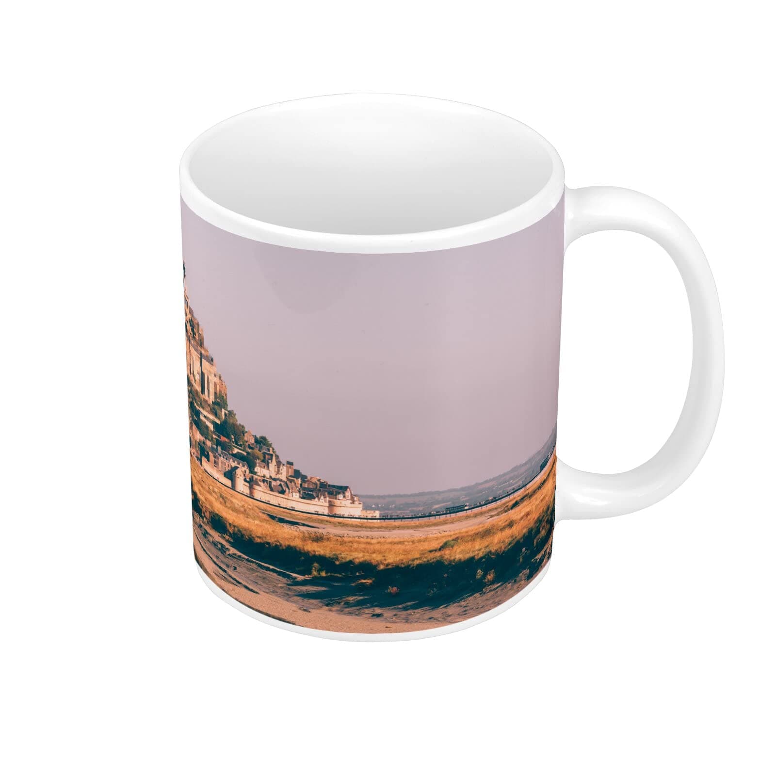 Tasse Mont Saint Michel Marée Basse Magnifique Design Tourisme France 250ml Céramique Éco-Friendly