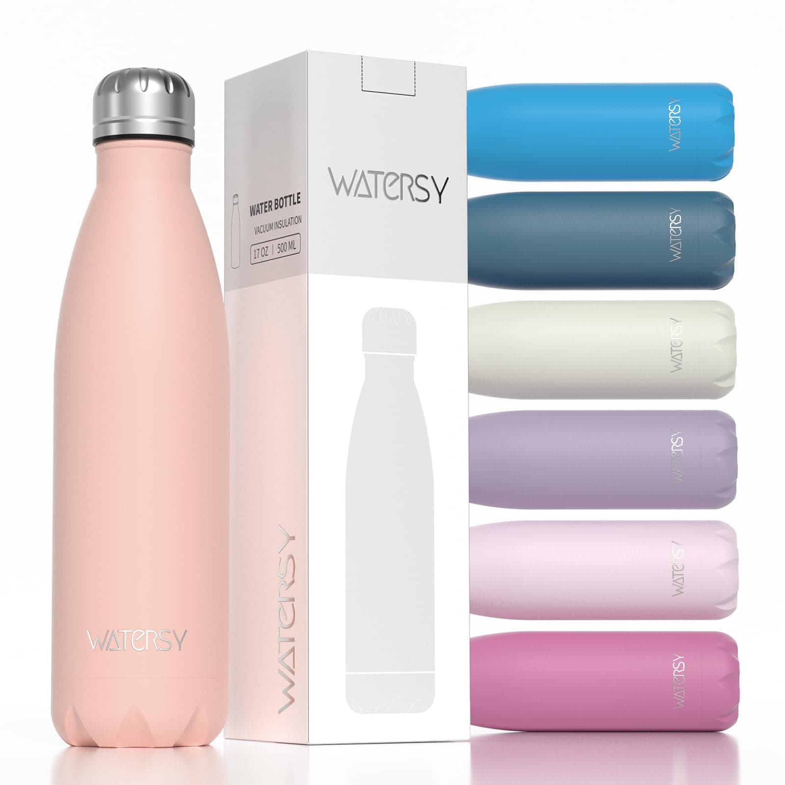 Gourde WATERSY Isotherme Acier Inoxydable Double Paroi Garde Fraîcheur 24h et Chaleur 12h - Sport Sans BPA - 500 ml