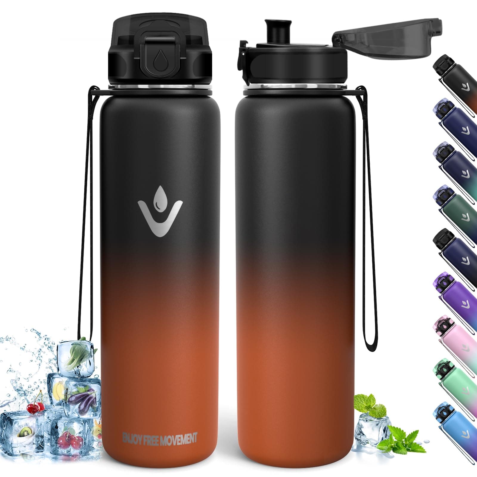 Gourde Inox 500ml enfantsIsothérme BPA FreeÉcole Bureau Sport
